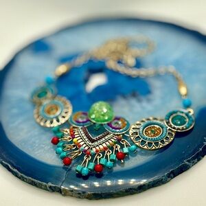 Bohemian Multicolor Statement Necklace